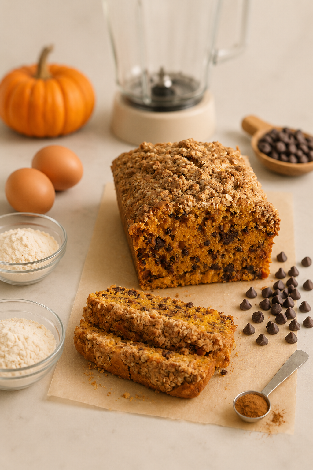Pumpkin Chocolate Chip Bread